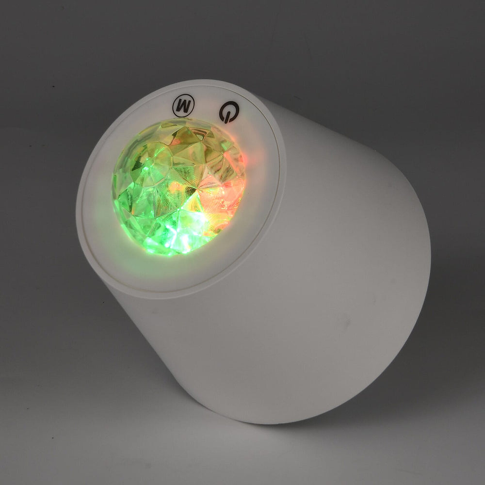 Bliss - Beyond Rechargeable Wine Bottle Lamp with 7-Color Projector - White