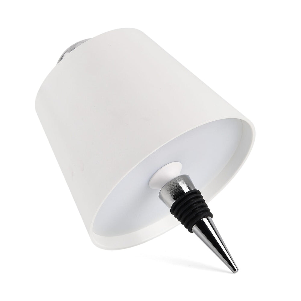 Bliss - Beyond Rechargeable Wine Bottle Lamp with 7-Color Projector - White