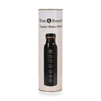 Bliss - Beyond Engraved Seven Chakra Copper 750ml Water Bottle with Tin Gift Box - Black