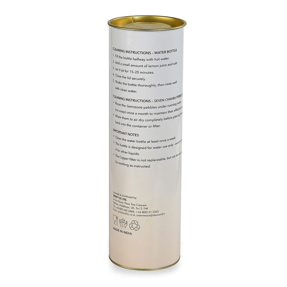 Bliss - Beyond Seven Chakra Copper Bottle Set - 32 Oz. - Golden