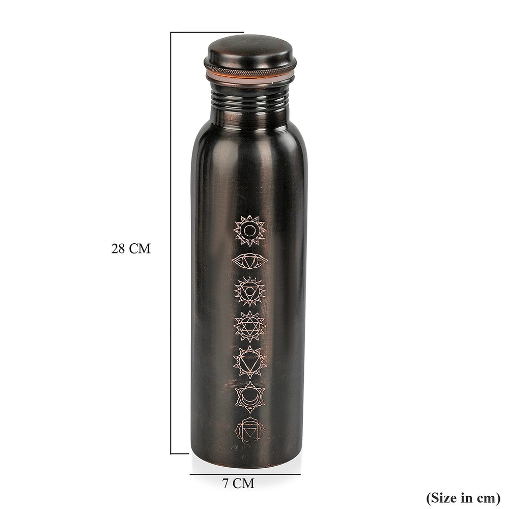 Bliss - Beyond Seven Chakra Copper Bottle Set - 32 Oz. - Golden
