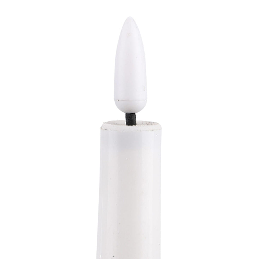 LOWEST EVER PRICE - 5L Warm White LED Candle Light with Iron Stand Candlestick (32 CM) - Black - White