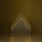THE BESTSELLER - Bliss and Beyond 33 Warm White LED Christmas Pyramid Tube Lamp(32.3 cm) - Silver