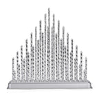 THE BESTSELLER - Bliss and Beyond 33 Warm White LED Christmas Pyramid Tube Lamp(32.3 cm) - Silver