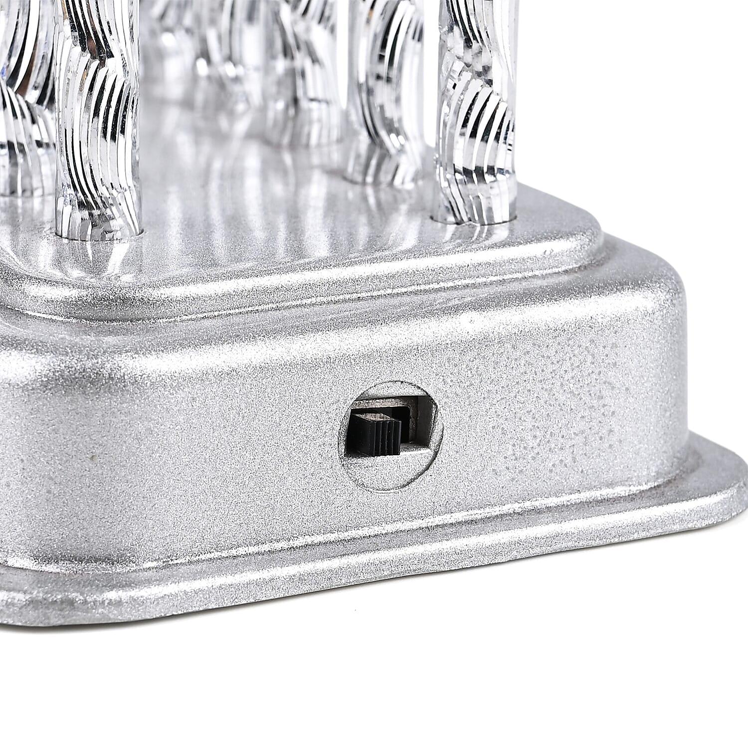 THE BESTSELLER - Bliss and Beyond 33 Warm White LED Christmas Pyramid Tube Lamp(32.3 cm) - Silver
