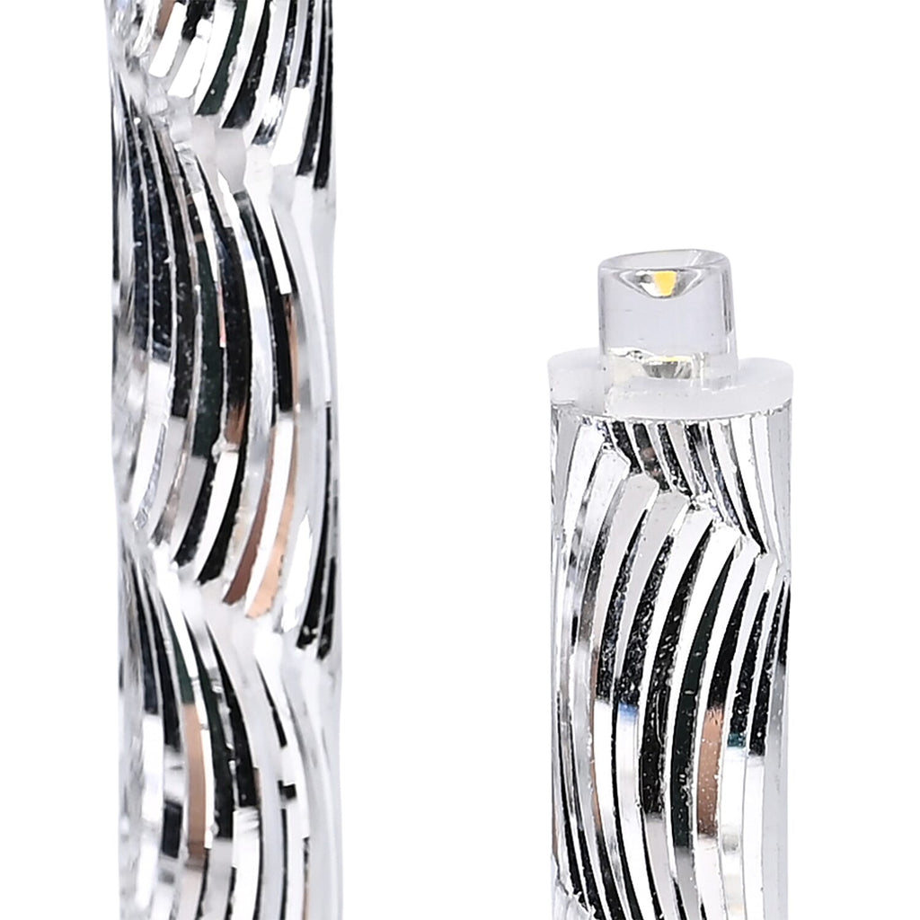THE BESTSELLER - Bliss and Beyond 33 Warm White LED Christmas Pyramid Tube Lamp(32.3 cm) - Silver