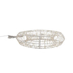 720L Warm White LED 3D Circular Christmas Light Decoration with 38cm White Iron Frame and 5m Extension Cable
