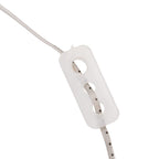 720L Warm White LED 3D Circular Christmas Light Decoration with 38cm White Iron Frame and 5m Extension Cable