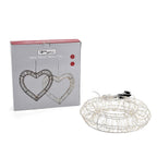 720L Warm White LED 3D Circular Christmas Light Decoration with 38cm White Iron Frame and 5m Extension Cable