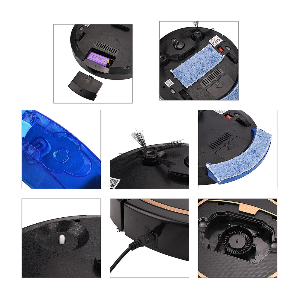 Bliss - Beyond Smart Robot Vacuum Cleaner with Mop - Gyro Navigation - App - Remote Control - Black