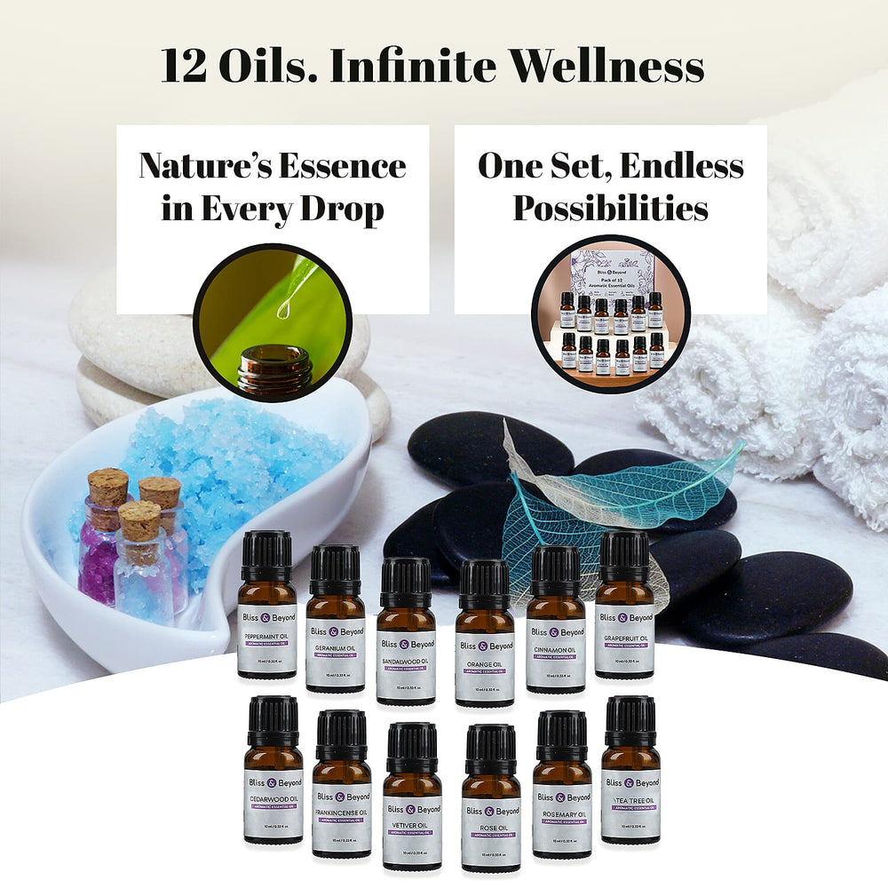 Bliss - Beyond - Set of 12 Aromatic Essential Oils - 10 Ml Each