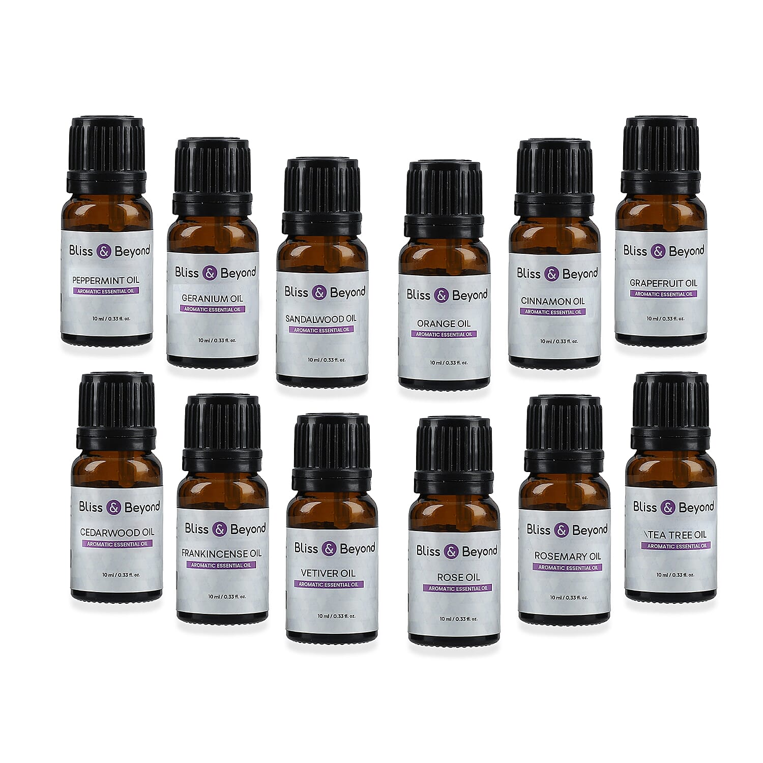 Bliss - Beyond - Set of 12 Aromatic Essential Oils - 10 Ml Each