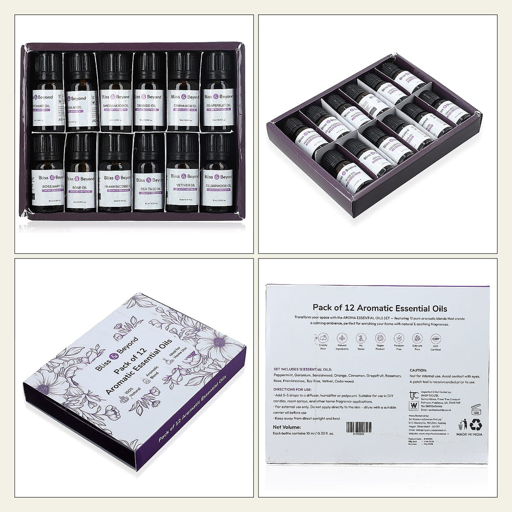 Bliss - Beyond - Set of 12 Aromatic Essential Oils - 10 Ml Each