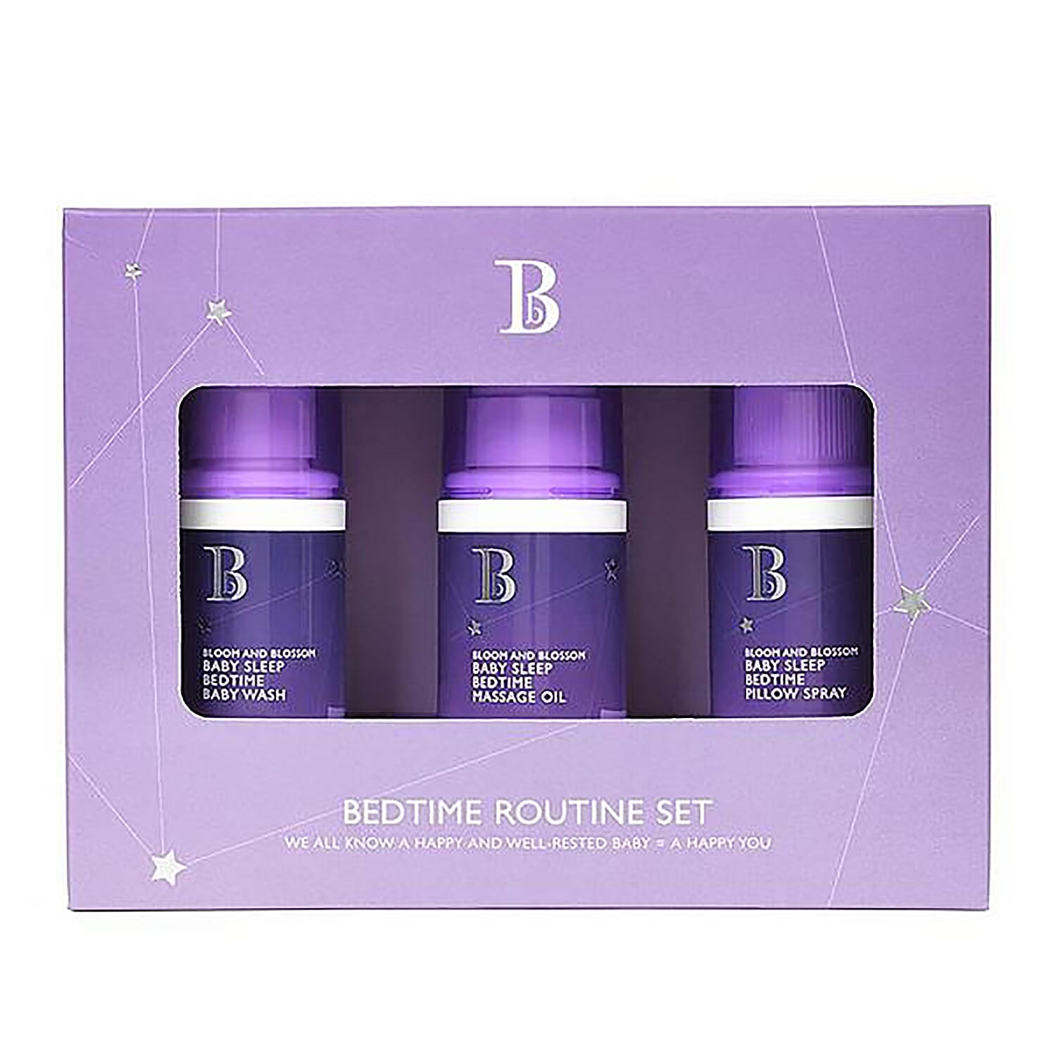 Bloom - Blossom- Baby Sleep Bedtime Routine (Incl. Wash - 40ml, Oil - 40ml - Spray - 40ml)
