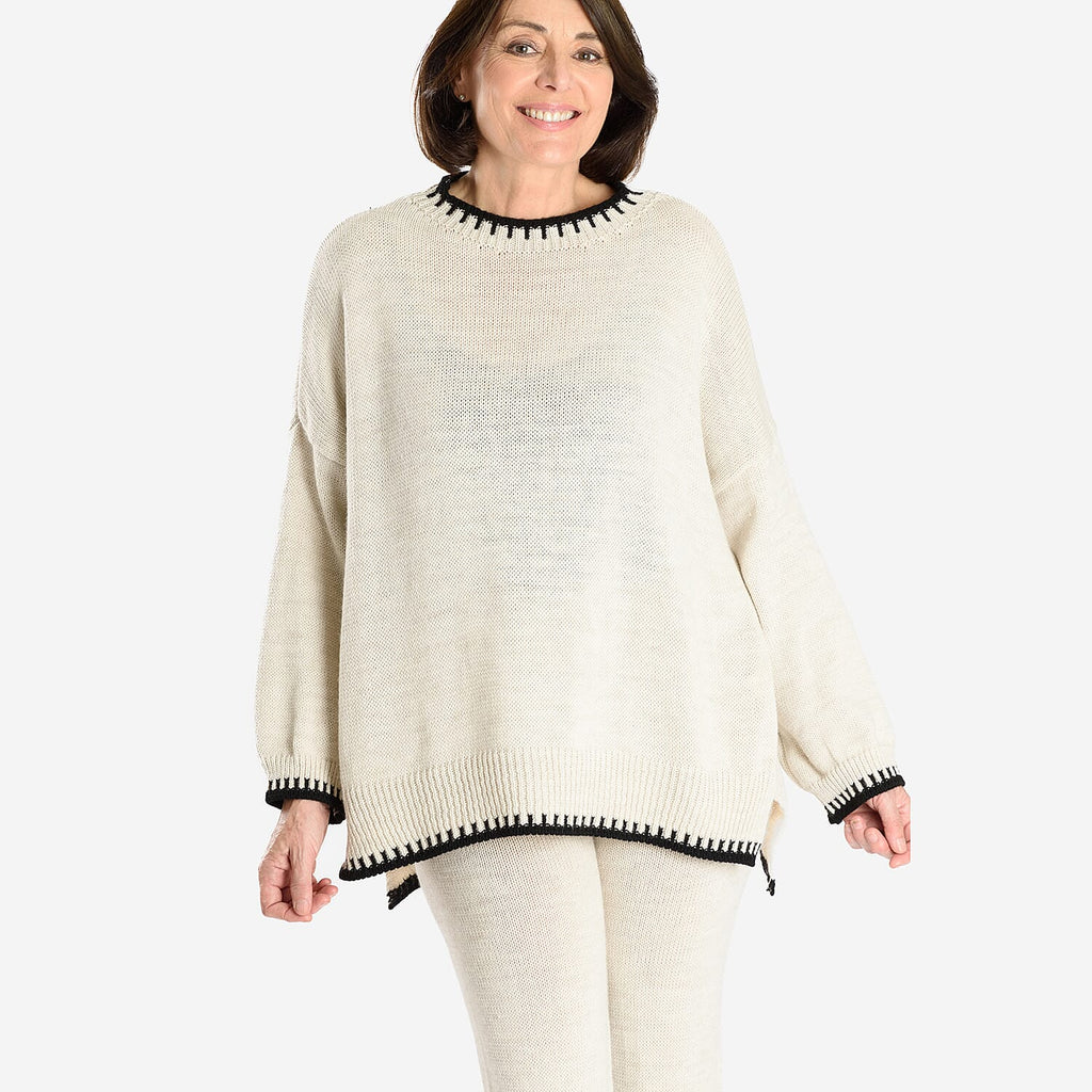 Italian Knitwear Jumper (One Size, 8-18) - Beige