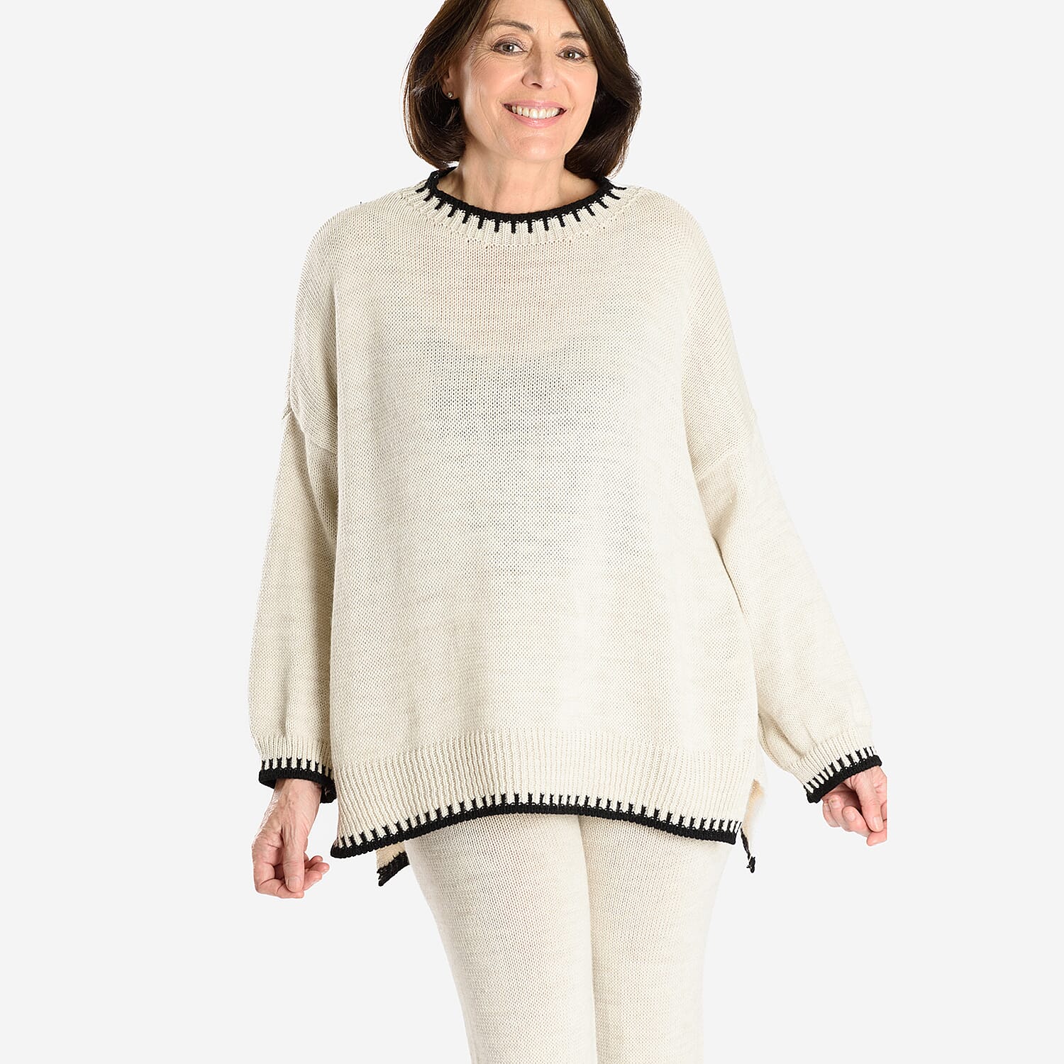 Italian Knitwear Jumper (One Size, 8-18) - Beige