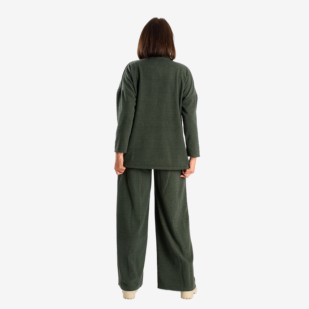 New Collection Corduroy Blouse (One Size) - Khaki