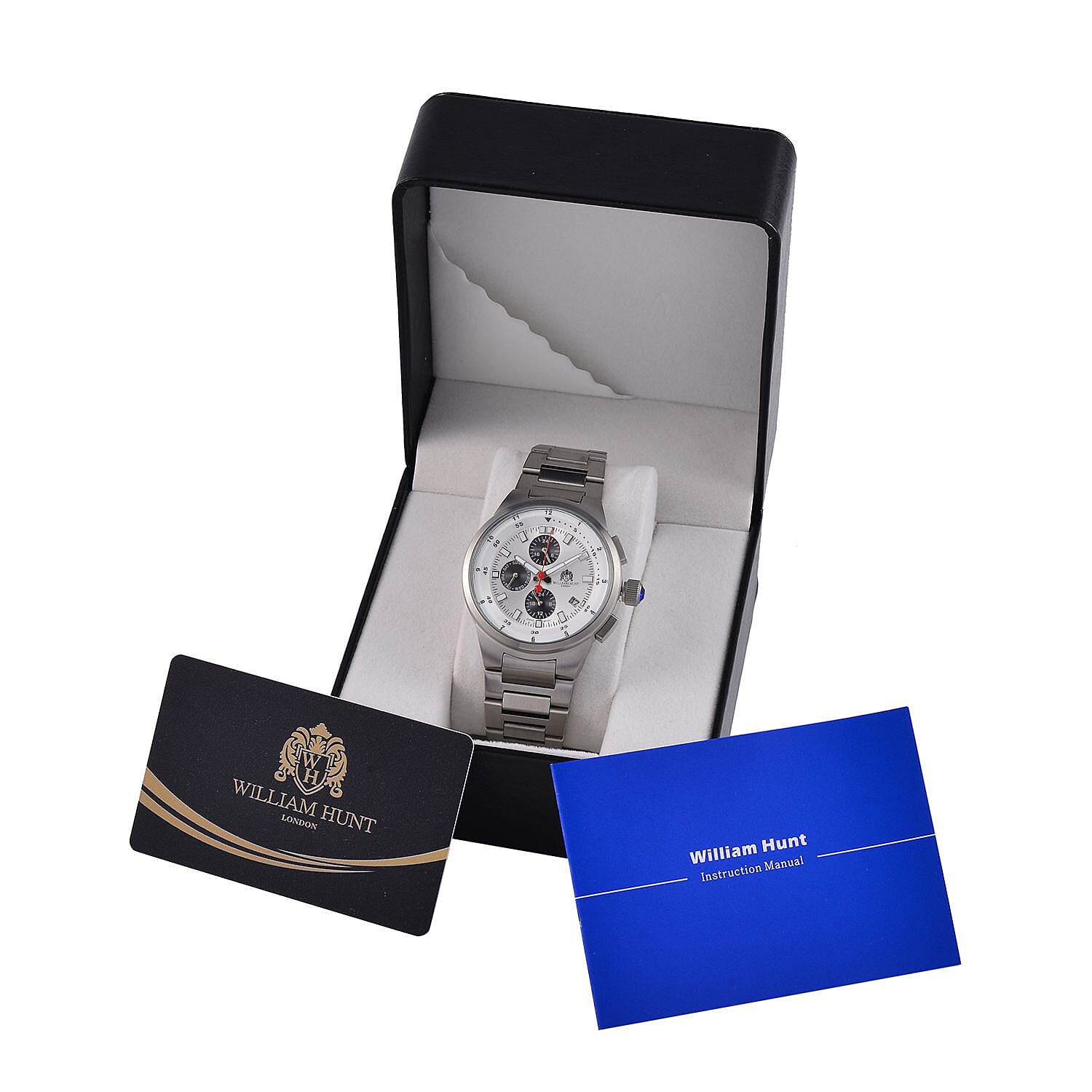 Limited Birthday Commission- William Hunt White Dial 5 ATM Water Resistant Watch With Presentation Box