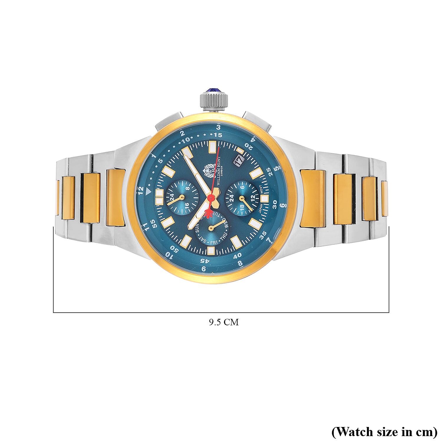 Limited Birthday Commission- William Hunt Teal Dial 5 ATM Water Resistant Watch With Presentation Box