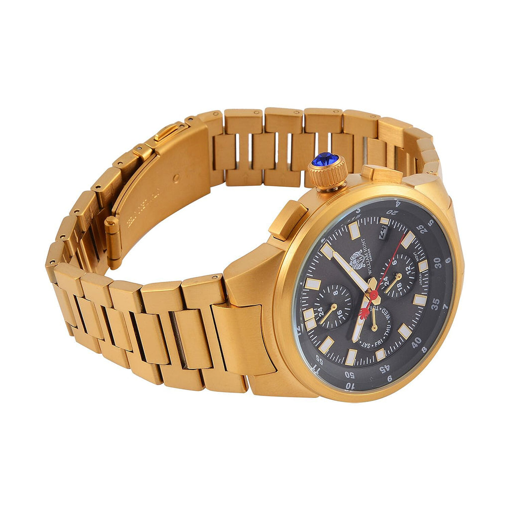 William Hunt Grey Dial 5 ATM Water Resistant Watch With Presentation Box