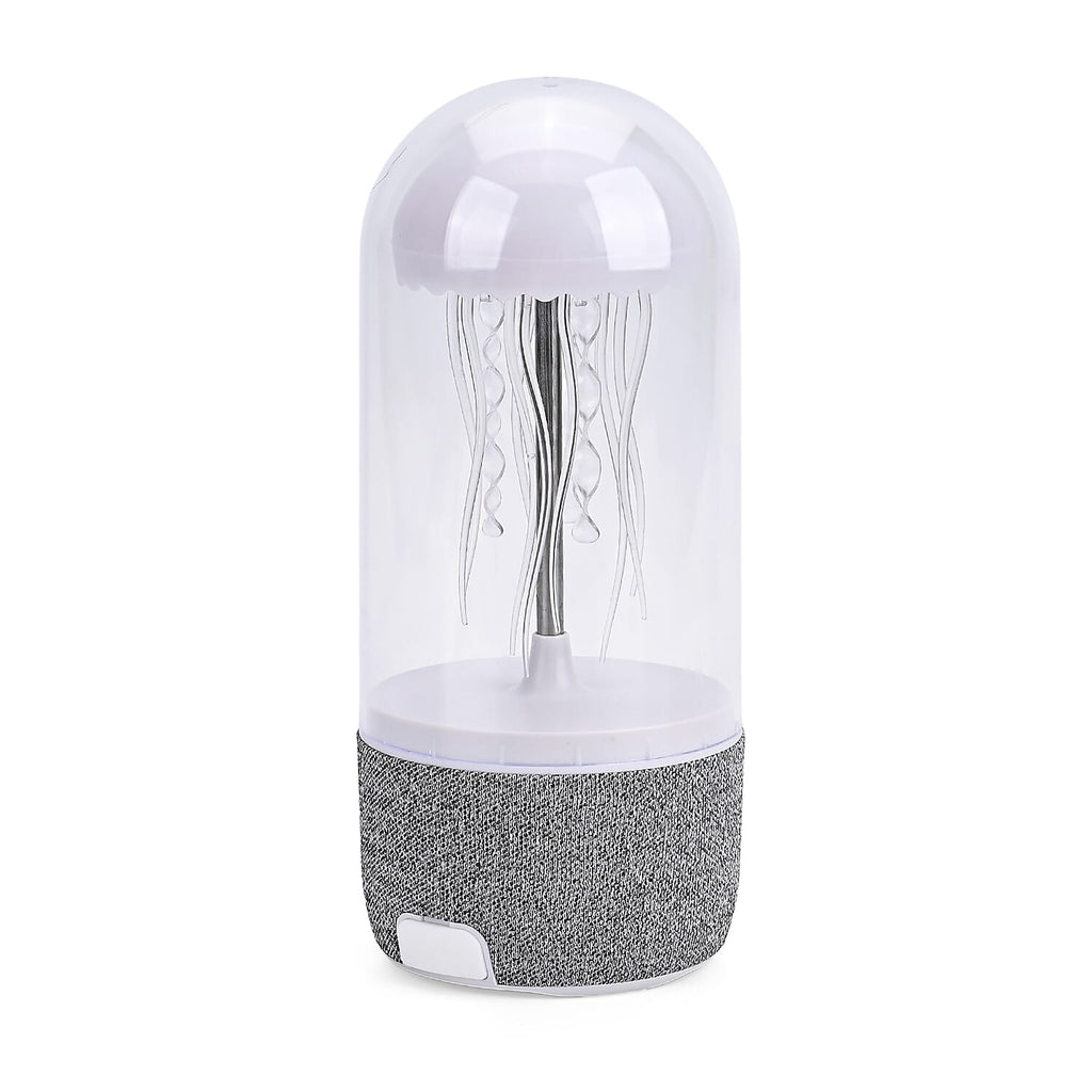 Stylish Jellyfish Bluetooth Speaker - White, RGB Light, V5.2, 1500mAh Battery, 3W Sound