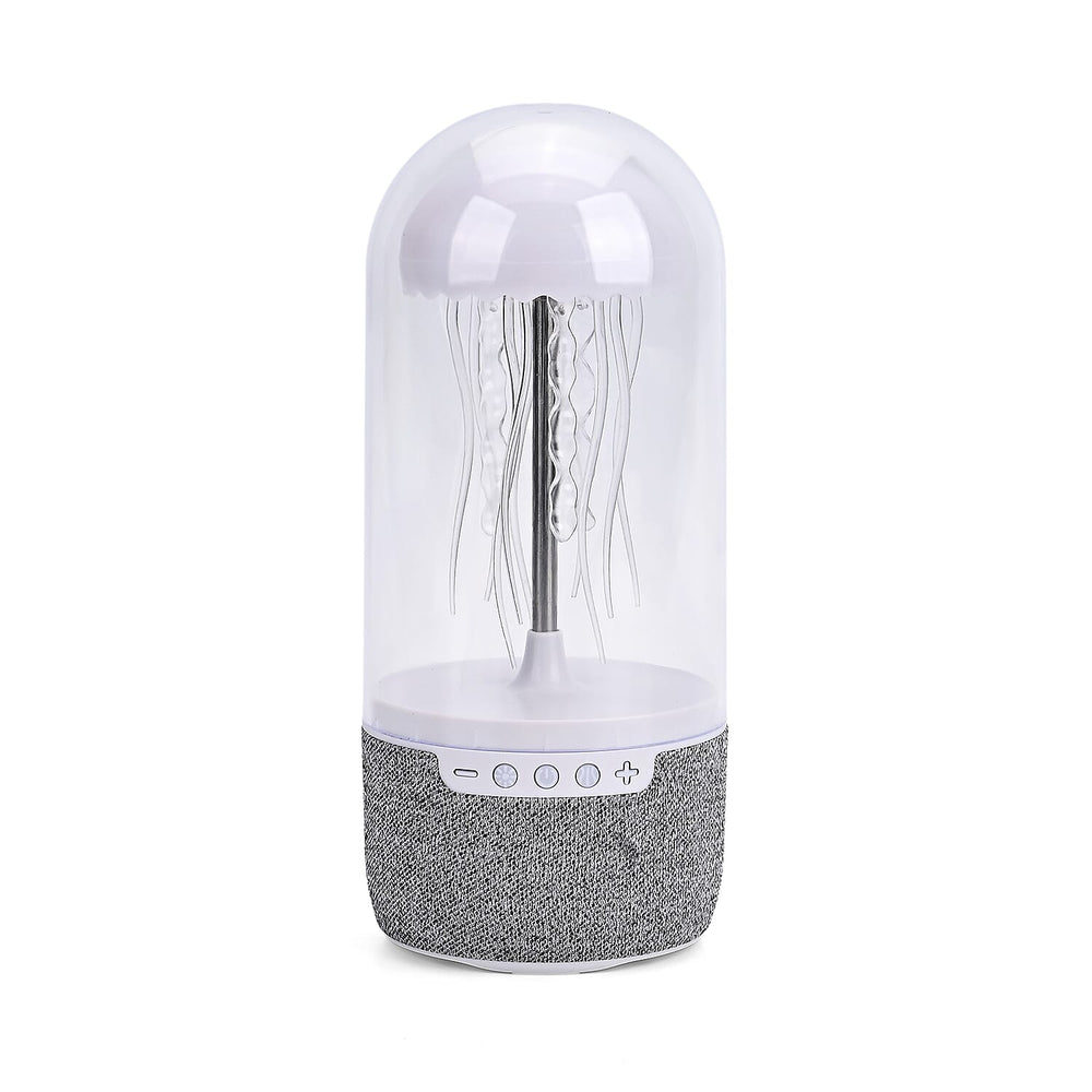 Stylish Jellyfish Bluetooth Speaker - White, RGB Light, V5.2, 1500mAh Battery, 3W Sound