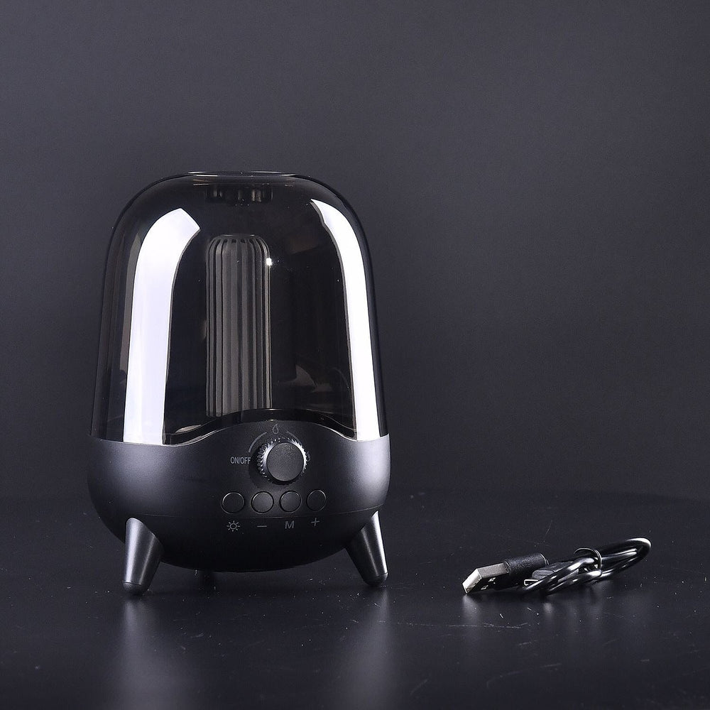 Portable Multi-Functional Wireless Bluetooth Speaker with Night Light (1200Ah Battery, 2.402-2.480GHz, 3 Omega 5Wx1) - Black