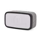 Wireless Charging Bluetooth Speaker with Alarm Clock & White Noise - White