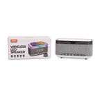Wireless Charging Bluetooth Speaker with Alarm Clock & White Noise - White