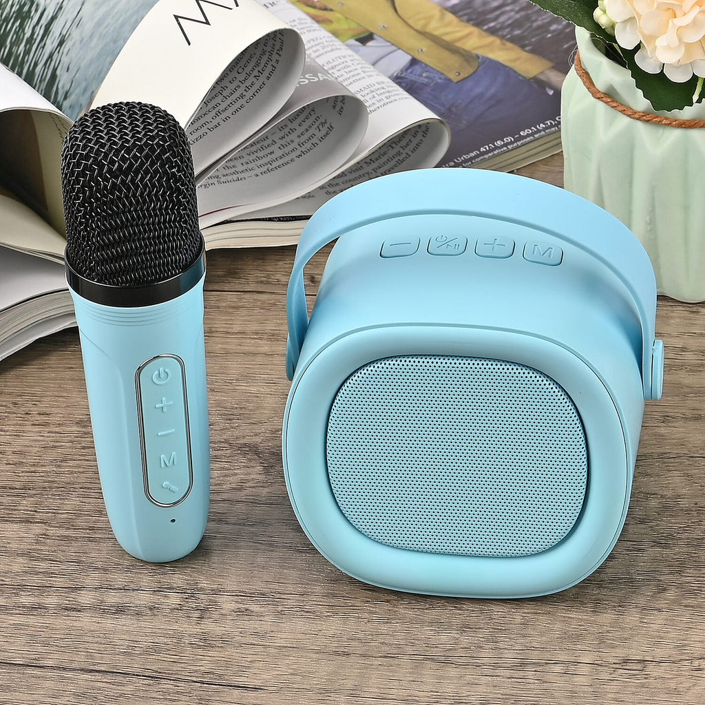 Bluetooth Speaker and Microphone Set - Blue - Blue