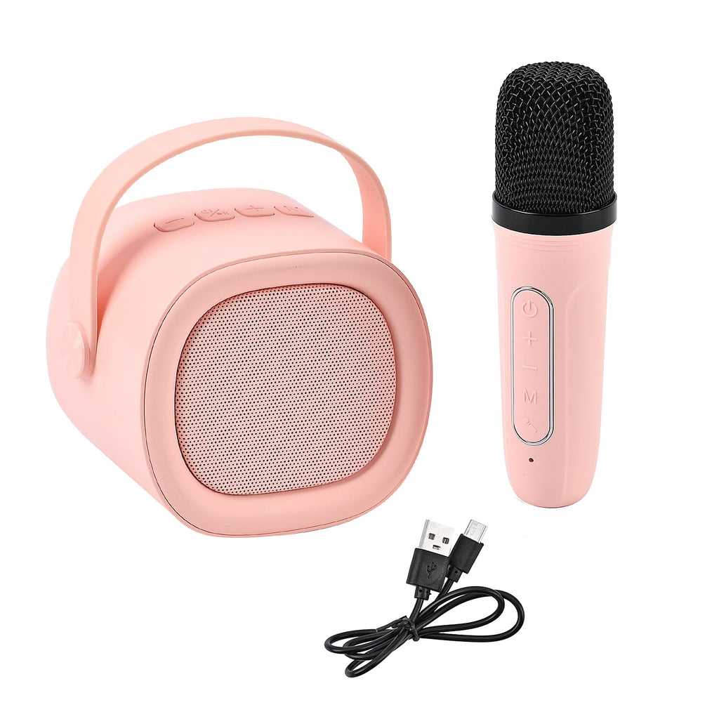 Bluetooth Speaker and Microphone Set - Pink - Blue