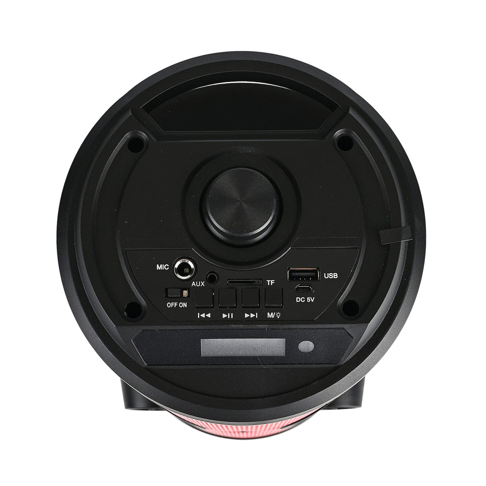 Bluetooth Speaker With RGB Light - Black - Red