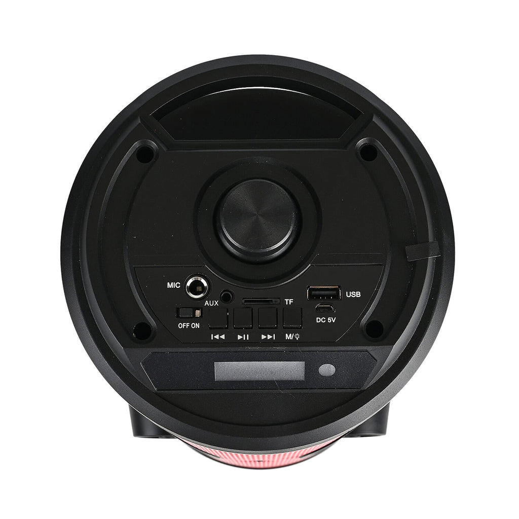 Bluetooth Speaker With RGB Light - Black - Red
