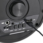Bluetooth Speaker With RGB Light - Black - Red