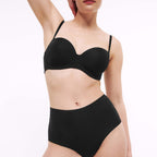 Bodyfit Womens Pack Of 3 No VPL High Rise Knicker Briefs (Size M) - Black