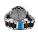 Botanica Coleus Sandalwood Wood and Stainless Steel Watch - Black and Grey