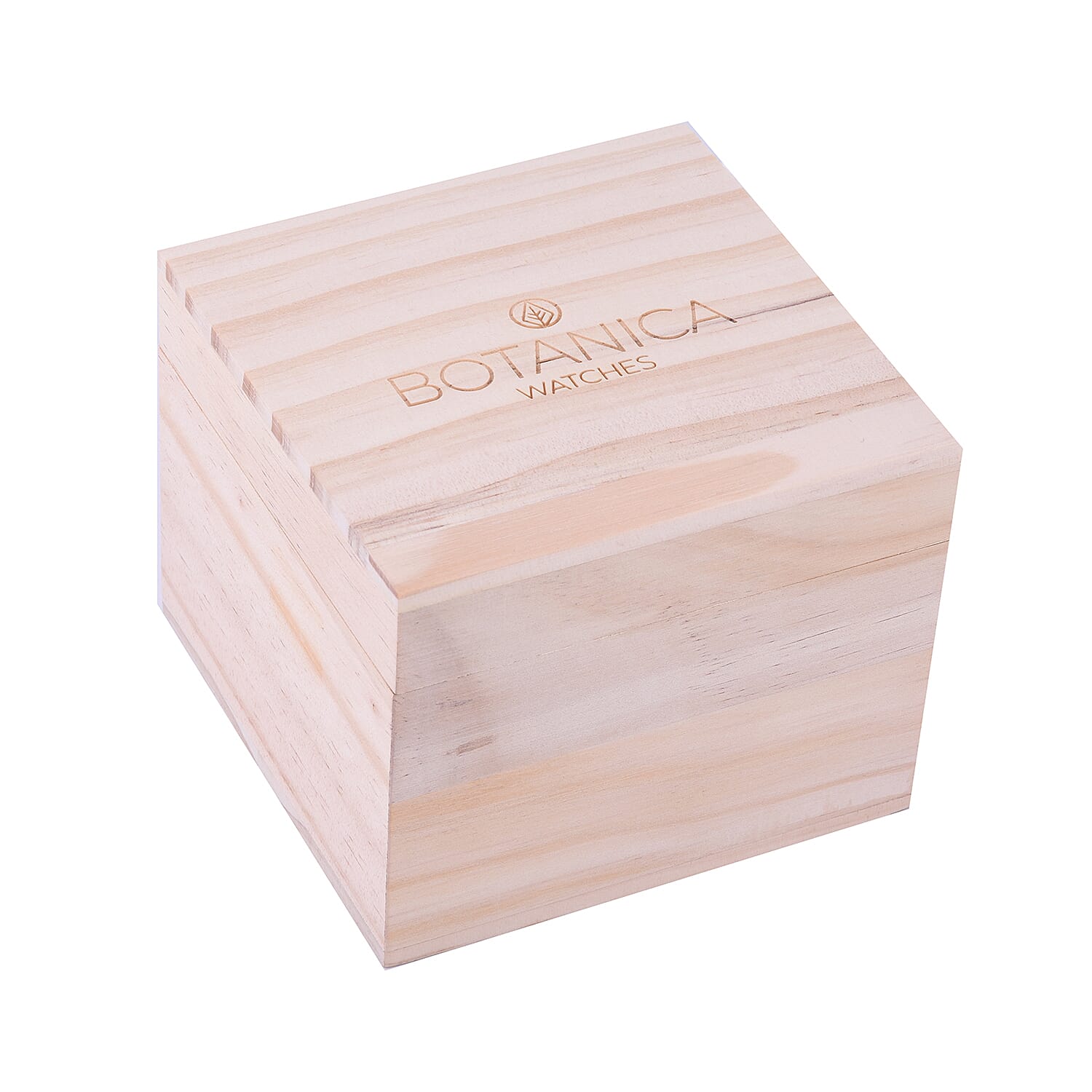 Botanica Coleus Sandalwood Wood and Stainless Steel Watch - Black and Grey