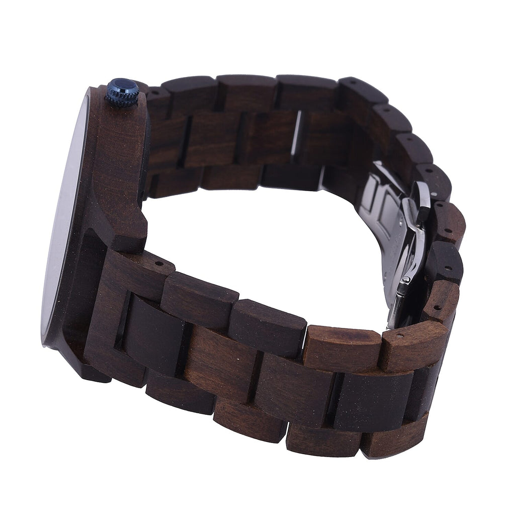 Botanica Moonflower Wood and Stainless Steel Watch - Brown