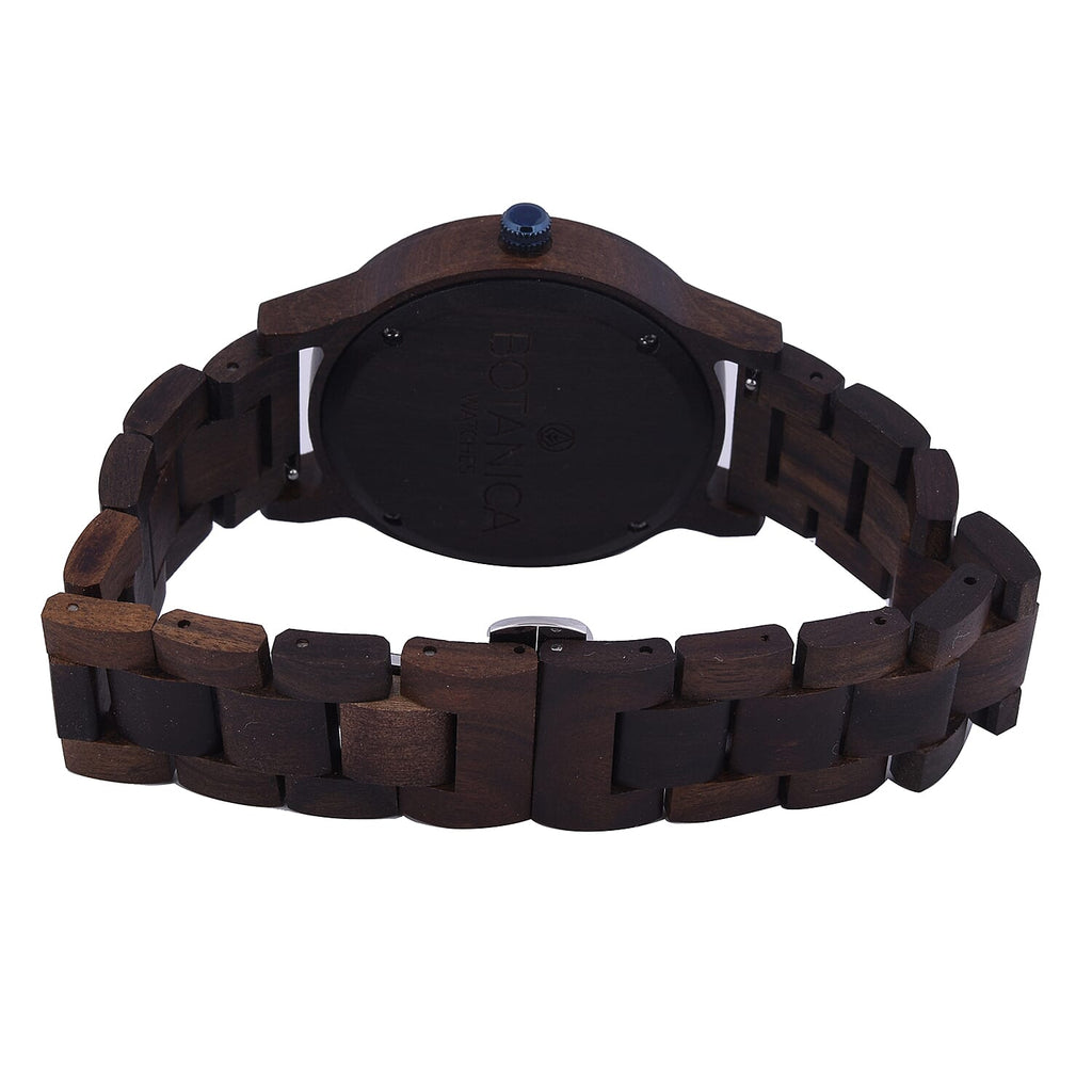 Botanica Moonflower Wood and Stainless Steel Watch - Brown