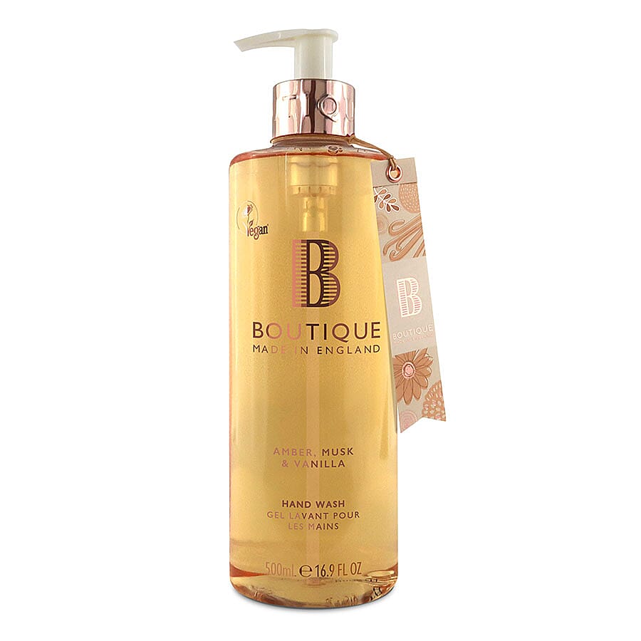 Boutique- Amber, Musk - Vanilla Hand Wash - 500ml