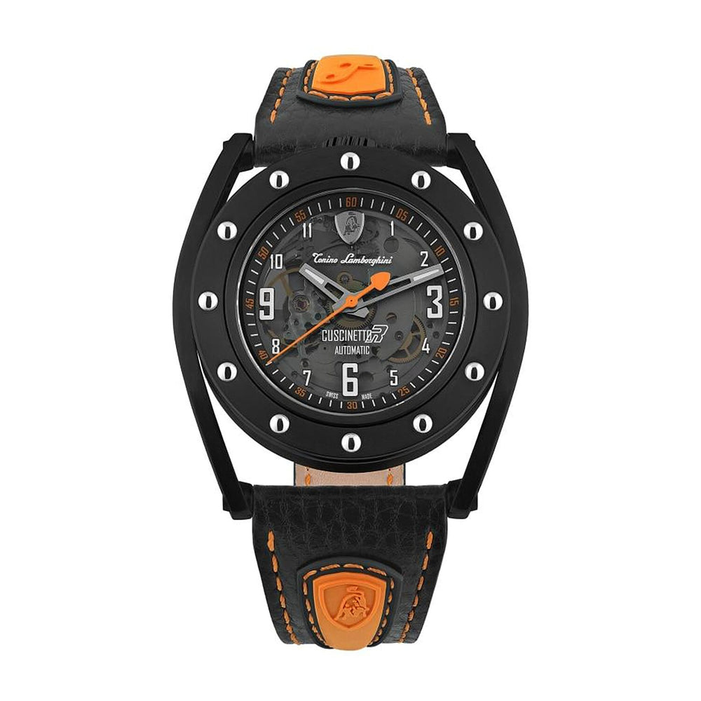 Tonino Lamborghini Cuscinetto Swiss-made Sellita SW200-1 movement with 38-hour reserve, Black DLC titanium case Watch