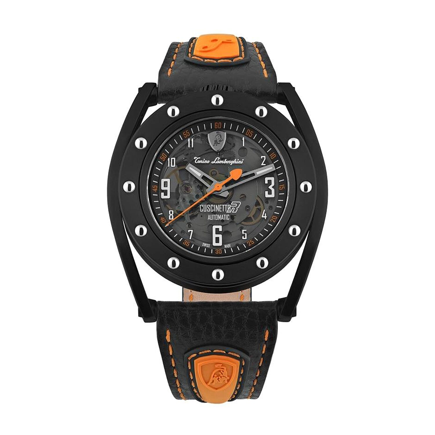 Tonino Lamborghini Cuscinetto Swiss-made Sellita SW200-1 movement with 38-hour reserve, Black DLC titanium case Watch