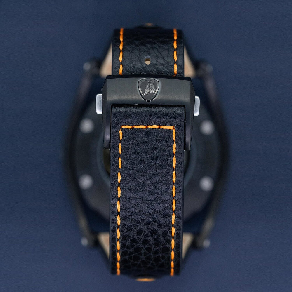 Tonino Lamborghini Cuscinetto Swiss-made Sellita SW200-1 movement with 38-hour reserve, Black DLC titanium case Watch