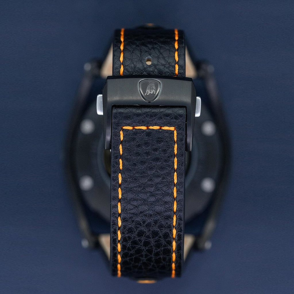 Tonino Lamborghini Cuscinetto Swiss-made Sellita SW200-1 movement with 38-hour reserve, Black DLC titanium case Watch
