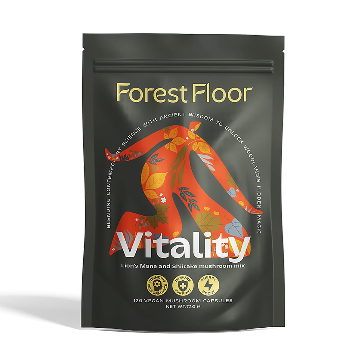 Forest Floor Lions Mane and Shiitake Mushroom Capsules (120) - Vitality