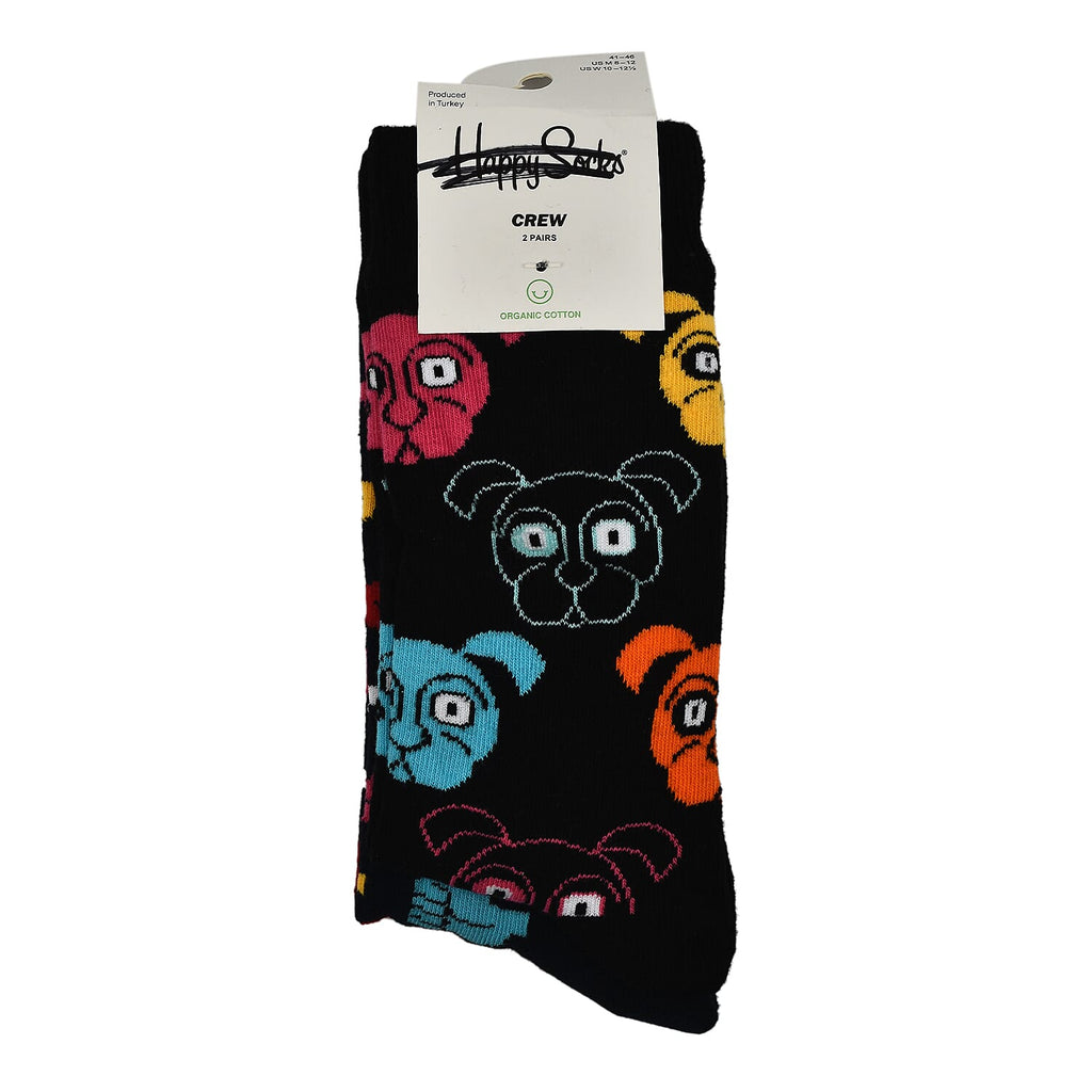 Branded Close Out - 4 Pairs - Organic Combed Cotton - Animal and Thumb Pattern Socks