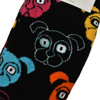 Branded Close Out - 4 Pairs - Organic Combed Cotton - Animal and Thumb Pattern Socks