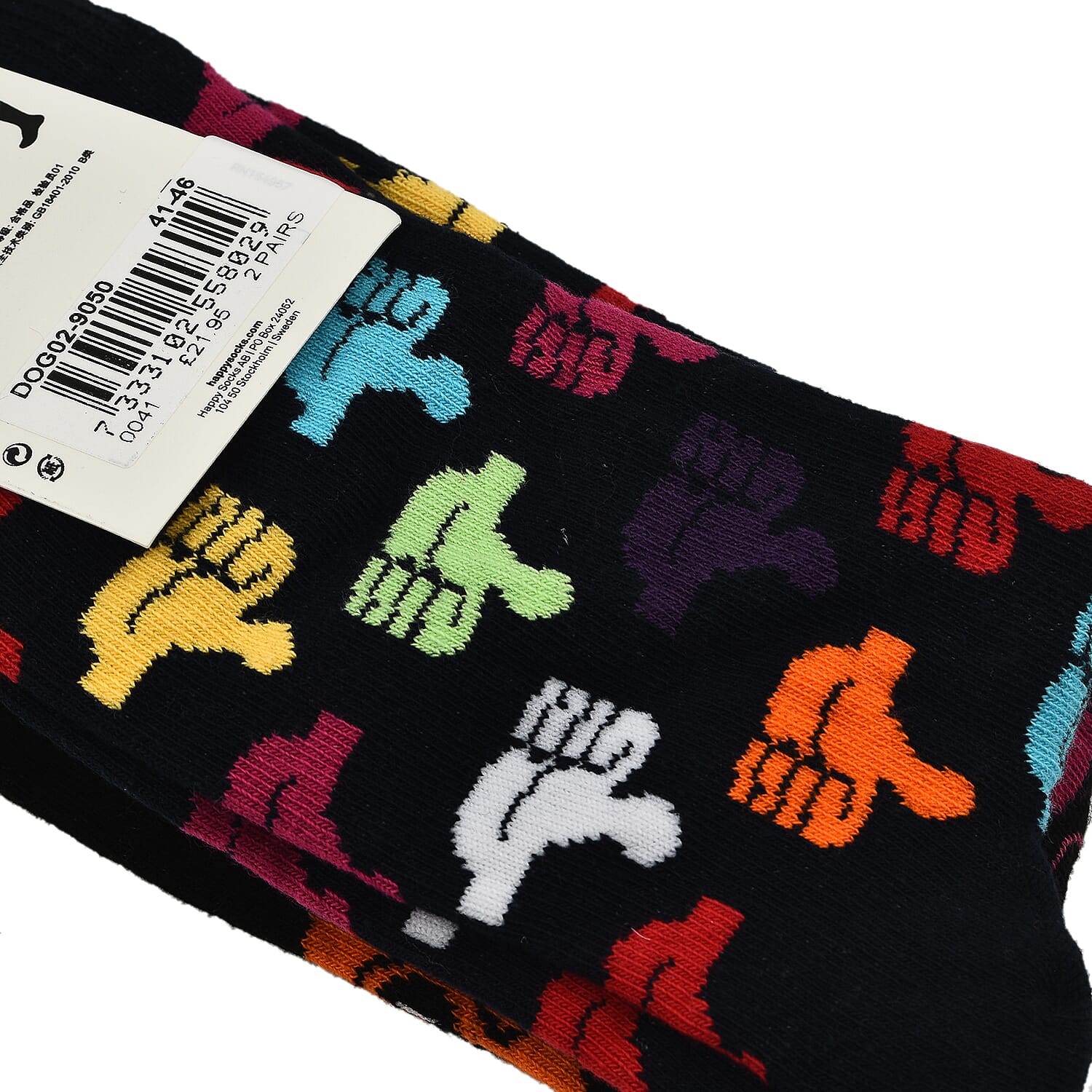 Branded Close Out - 4 Pairs - Organic Combed Cotton -Dots Pattern Socks