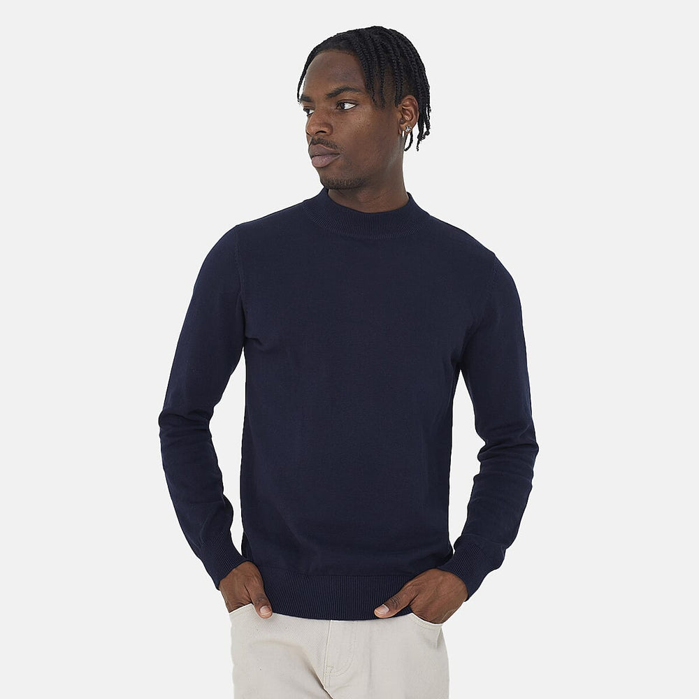 Brave Soul Cotton Jumper - Midnight Navy