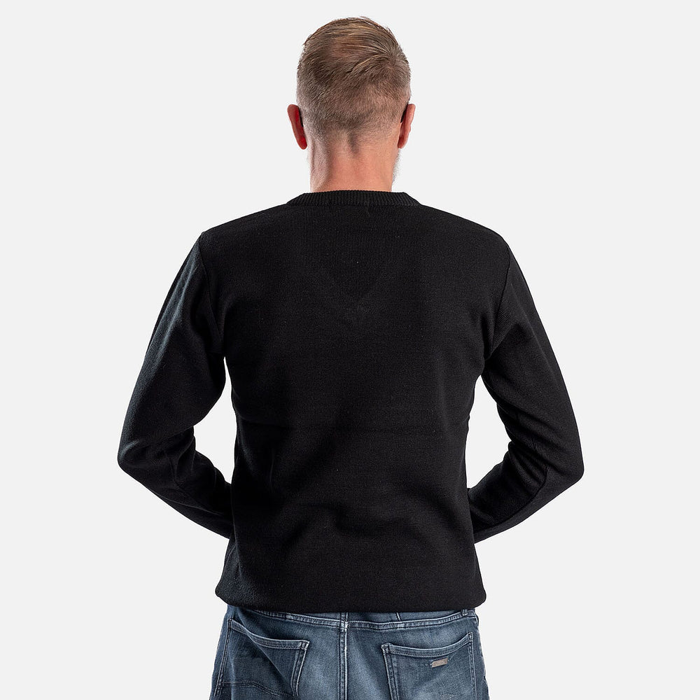 ZSZ Mens V-Neck Knitted Jumper